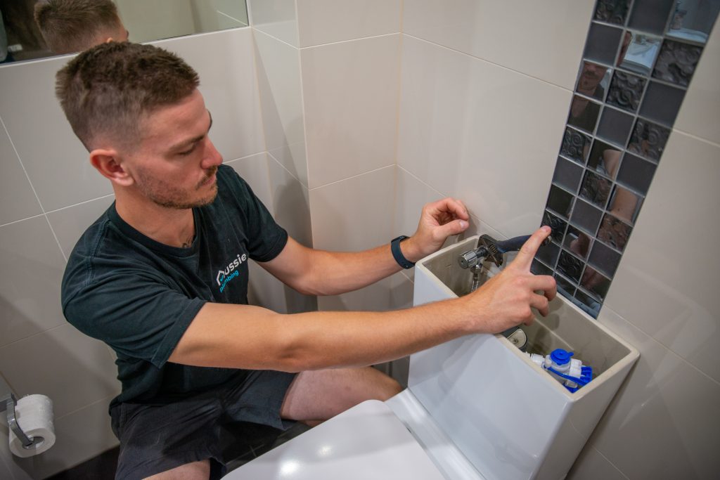Aussie Electrical & Plumbing providing plumbing services.